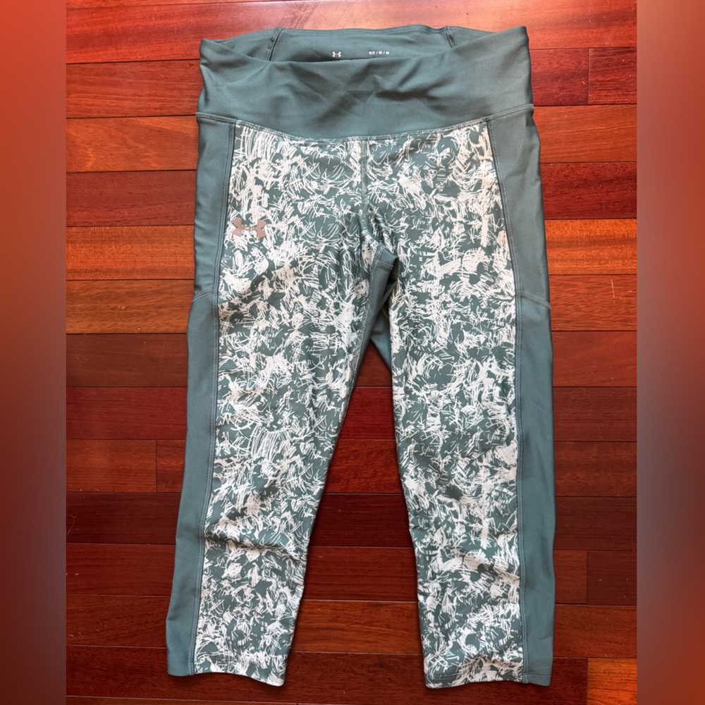 Under Armour Women’s Printed Capri Leggings - Mint Green